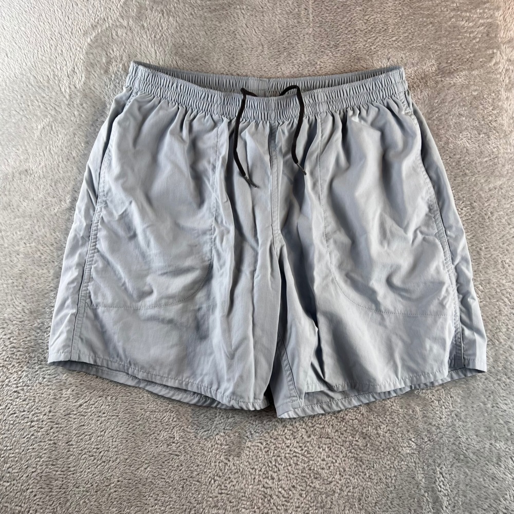 Duck Camp Scout Shorts Mens 7" Nylon Mesh lined Outdoor Shorts Light Blue Small